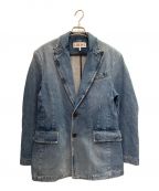 LOEWEロエベ）の古着「デニムテーラードジャケット」｜スカイブルー