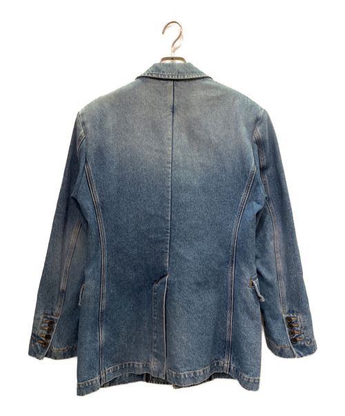 LOEWE（ロエベ）LOEWE (ロエベ) デニムテーラードジャケット スカイブルー サイズ:48の古着・服飾アイテム