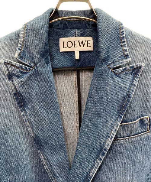 LOEWE（ロエベ）LOEWE (ロエベ) デニムテーラードジャケット スカイブルー サイズ:48の古着・服飾アイテム