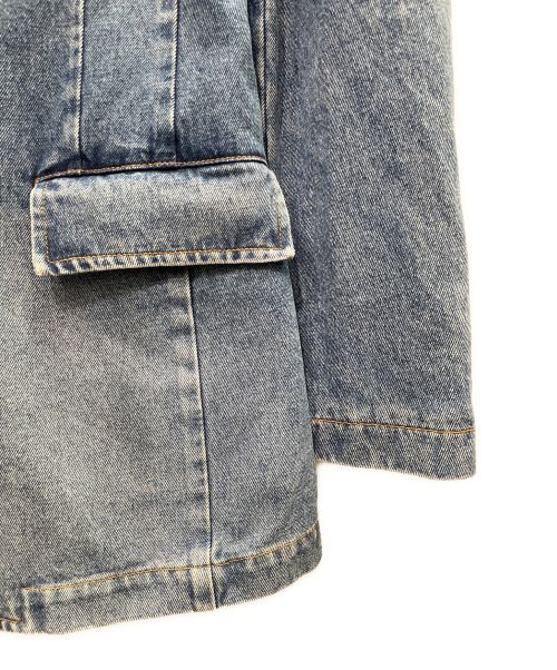 LOEWE（ロエベ）LOEWE (ロエベ) デニムテーラードジャケット スカイブルー サイズ:48の古着・服飾アイテム