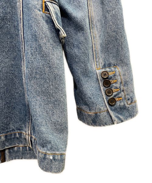 LOEWE（ロエベ）LOEWE (ロエベ) デニムテーラードジャケット スカイブルー サイズ:48の古着・服飾アイテム
