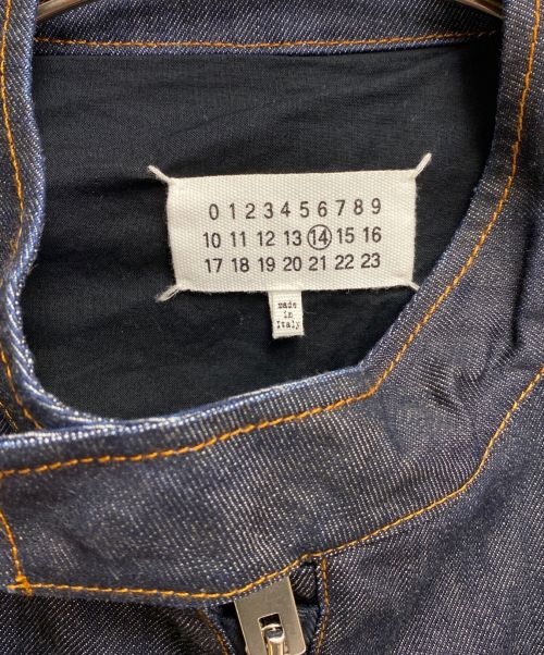 Maison Margiela（メゾンマルジェラ）Maison Margiela (メゾンマルジェラ) 八の字ジップデニムジャケット インディゴ サイズ:50の古着・服飾アイテム