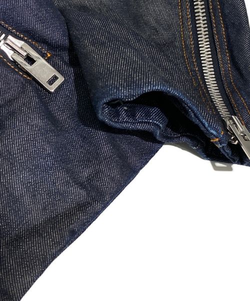 Maison Margiela（メゾンマルジェラ）Maison Margiela (メゾンマルジェラ) 八の字ジップデニムジャケット インディゴ サイズ:50の古着・服飾アイテム
