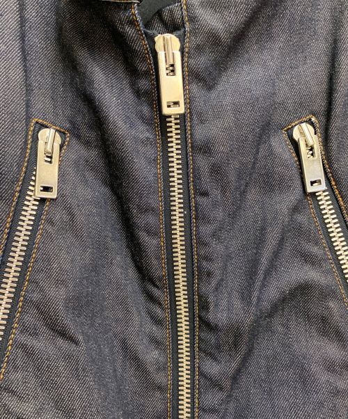 Maison Margiela（メゾンマルジェラ）Maison Margiela (メゾンマルジェラ) 八の字ジップデニムジャケット インディゴ サイズ:50の古着・服飾アイテム