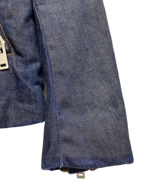 Maison Margiela（メゾンマルジェラ）Maison Margiela (メゾンマルジェラ) 八の字ジップデニムジャケット インディゴ サイズ:50の古着・服飾アイテム