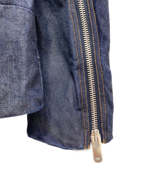 Maison Margiela（メゾンマルジェラ）Maison Margiela (メゾンマルジェラ) 八の字ジップデニムジャケット インディゴ サイズ:50の古着・服飾アイテム