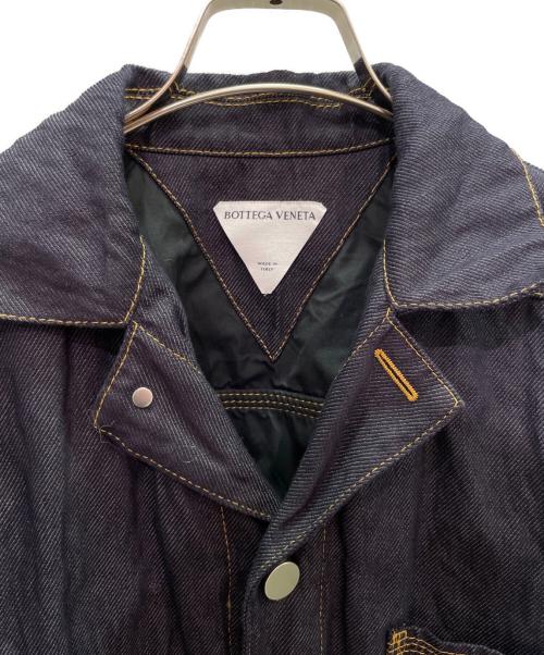 BOTTEGA VENETA（ボッテガベネタ）BOTTEGA VENETA (ボッテガベネタ) 半袖デニムシャツ インディゴ サイズ:46の古着・服飾アイテム