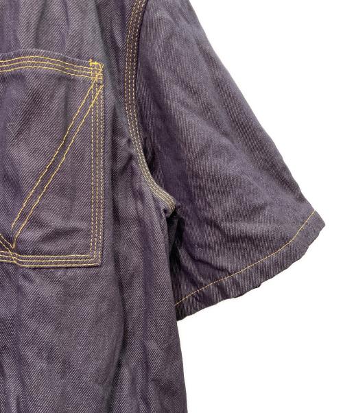 BOTTEGA VENETA（ボッテガベネタ）BOTTEGA VENETA (ボッテガベネタ) 半袖デニムシャツ インディゴ サイズ:46の古着・服飾アイテム