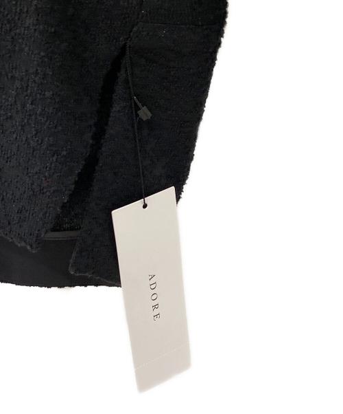 ADORE（アドーア）ADORE (アドーア) ラメブークレブラウス ブラック サイズ:38 未使用品の古着・服飾アイテム