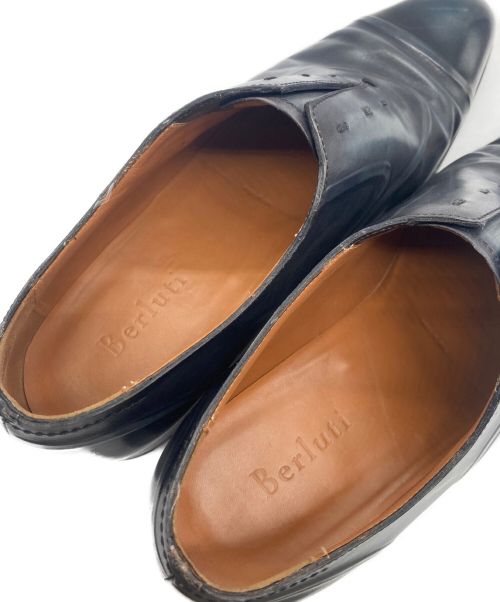Berluti（ベルルッティ）Berluti (ベルルッティ) ストレートチップ ドレスシューズ ネイビー サイズ:10の古着・服飾アイテム