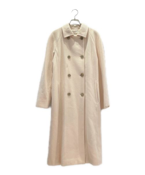 MaxMara（マックスマーラ）MaxMara (マックスマーラ) カシミヤ混ウールコート アイボリー サイズ:38の古着・服飾アイテム