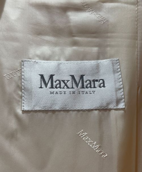 MaxMara（マックスマーラ）MaxMara (マックスマーラ) カシミヤ混ウールコート アイボリー サイズ:38の古着・服飾アイテム