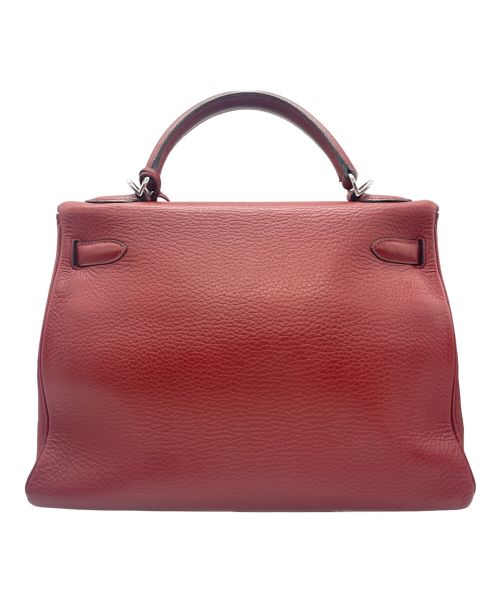 HERMES（エルメス）HERMES (エルメス) ケリー 32 内縫い レッド×シルバー金具 サイズ:32の古着・服飾アイテム