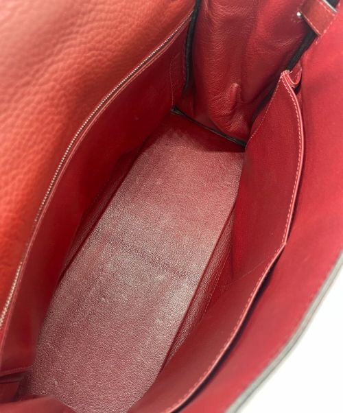 HERMES（エルメス）HERMES (エルメス) ケリー 32 内縫い レッド×シルバー金具 サイズ:32の古着・服飾アイテム