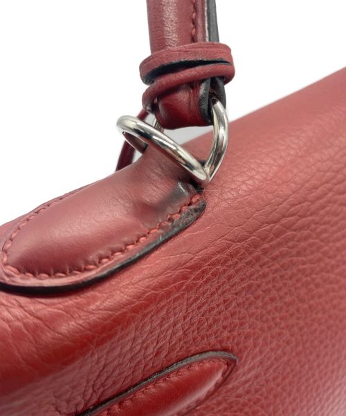 HERMES（エルメス）HERMES (エルメス) ケリー 32 内縫い レッド×シルバー金具 サイズ:32の古着・服飾アイテム