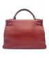 HERMES (エルメス) ケリー 32 内縫い レッド×シルバー金具 サイズ:32：1050000円