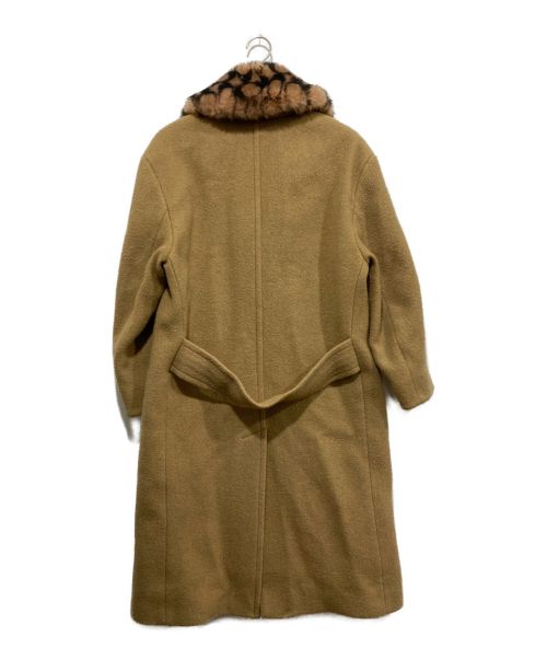 COACH（コーチ）COACH (コーチ) JENNIFER LOPEZ (ジェニファーロペス) ボアコート ベージュ サイズ:Sの古着・服飾アイテム