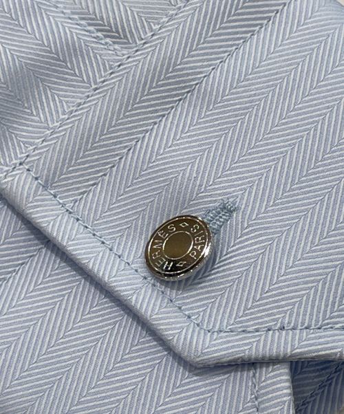 HERMES（エルメス）HERMES (エルメス) オックスフォードシャツ スカイブルー サイズ:- 未使用品の古着・服飾アイテム