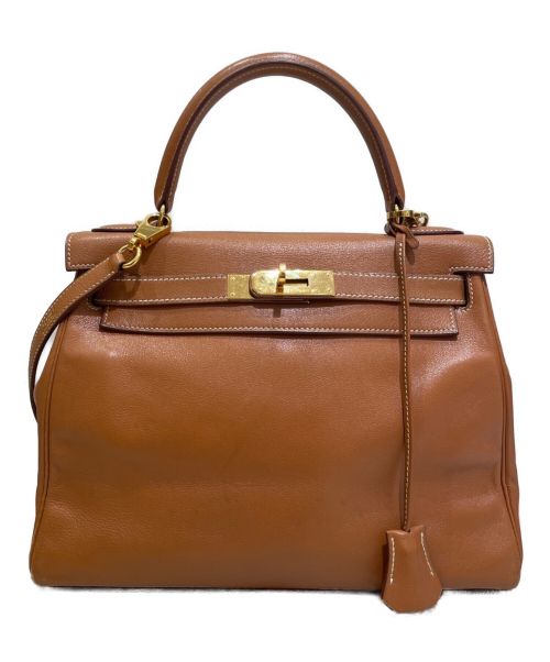 HERMES（エルメス）HERMES (エルメス) ケリー28 内縫い ゴールド サイズ:28の古着・服飾アイテム