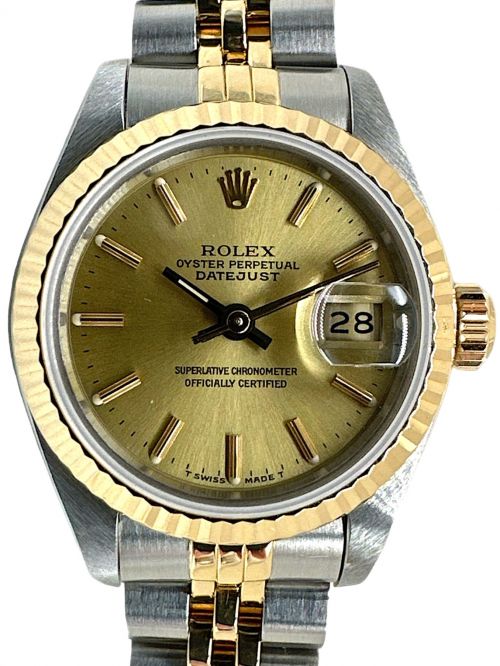 ROLEX（ロレックス）ROLEX (ロレックス) デイトジャスト シャンパンゴールド サイズ:26mmの古着・服飾アイテム