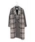 MSGM（エムエスジーエム）の古着「チェック柄ダブルブレストコート」｜ホワイト×ブラック