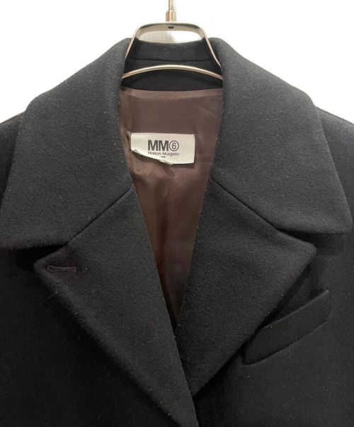 MM6 Maison Margiela（エムエムシックスメゾンマルジェラ）MM6 Maison Margiela (エムエムシックス メゾンマルジェラ) オーバーコート ブラック サイズ:38の古着・服飾アイテム