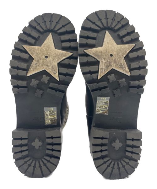 Christian Dior（クリスチャン ディオール）Christian Dior (クリスチャン ディオール) D-MAJORブーツ ブラック×ベージュ サイズ:38 1/2の古着・服飾アイテム