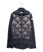 MONCLERモンクレール）の古着「CARDIGAN TRICOT ダウンカーディガン」｜ブラック