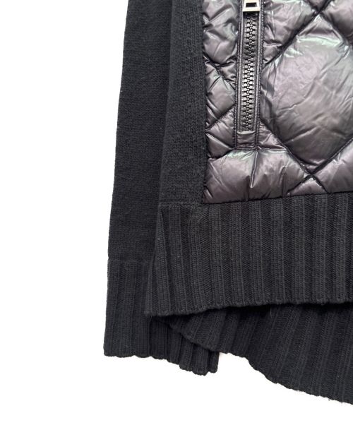 MONCLER（モンクレール）MONCLER (モンクレール) CARDIGAN TRICOT ダウンカーディガン ブラック サイズ:XSの古着・服飾アイテム