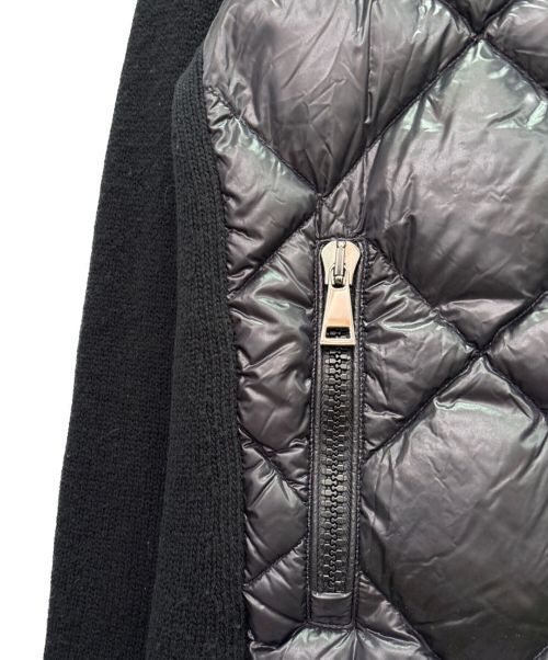 MONCLER（モンクレール）MONCLER (モンクレール) CARDIGAN TRICOT ダウンカーディガン ブラック サイズ:XSの古着・服飾アイテム