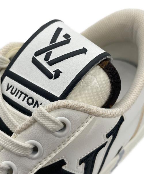 LOUIS VUITTON（ルイ ヴィトン）LOUIS VUITTON (ルイ ヴィトン) レザースニーカー ホワイト×グレー サイズ:36の古着・服飾アイテム