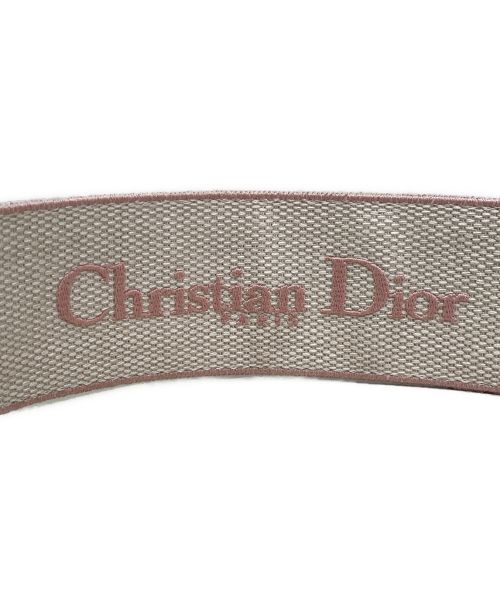 Christian Dior（クリスチャン ディオール）Christian Dior (クリスチャン ディオール) エンブロイダリーベルト ピンクの古着・服飾アイテム