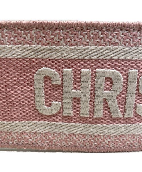 Christian Dior（クリスチャン ディオール）Christian Dior (クリスチャン ディオール) エンブロイダリーベルト ピンクの古着・服飾アイテム