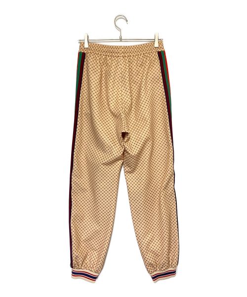 GUCCI（グッチ）GUCCI (グッチ) サイドラインロゴトラックパンツ ベージュ サイズ:Mの古着・服飾アイテム