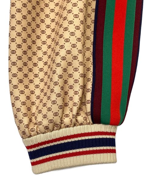 GUCCI（グッチ）GUCCI (グッチ) サイドラインロゴトラックパンツ ベージュ サイズ:Mの古着・服飾アイテム