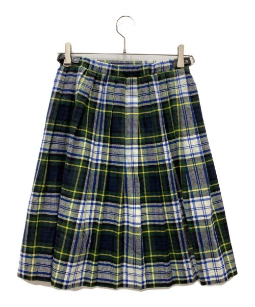 O'NEILL（オニール）O'NEILL (オニール) チェック柄ラップスカート グリーン×ブルー サイズ:36の古着・服飾アイテム