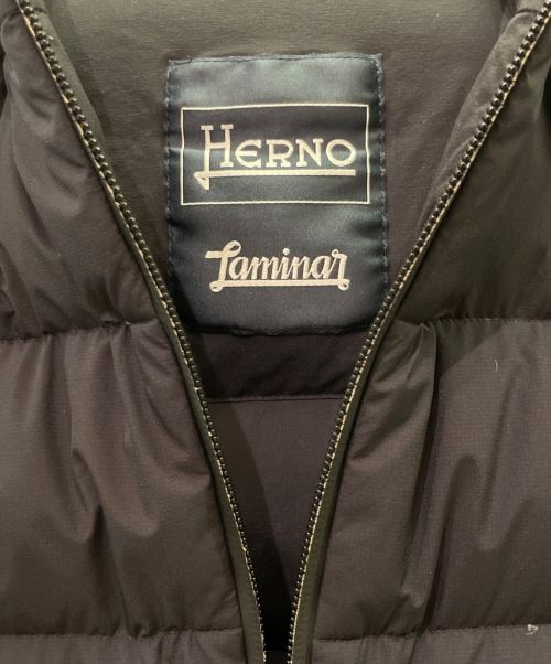 HERNO（ヘルノ）HERNO (ヘルノ) ダウンベスト LAMINAR ブラック サイズ:46の古着・服飾アイテム
