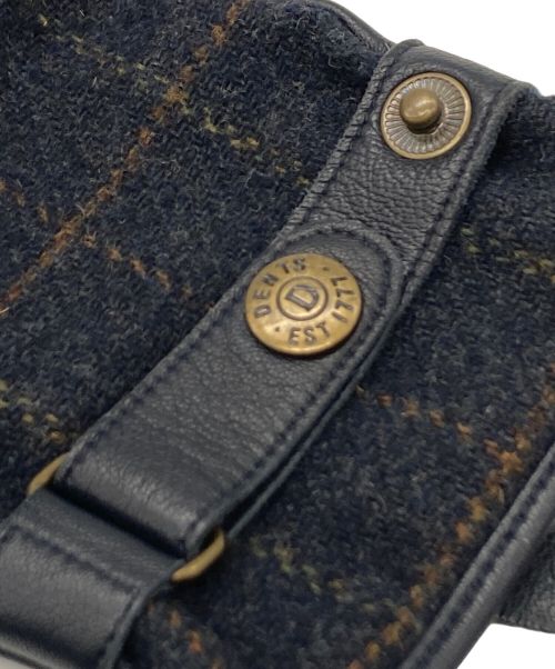 Dents（デンツ）Dents (デンツ) レザー切替手袋 ブラックの古着・服飾アイテム