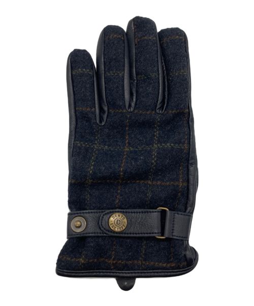 Dents（デンツ）Dents (デンツ) レザー切替手袋 ブラックの古着・服飾アイテム