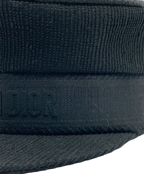 Christian Dior（クリスチャン ディオール）Christian Dior (クリスチャン ディオール) ロゴ キャスケット ブラック サイズ:59の古着・服飾アイテム