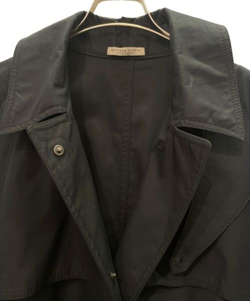 BOTTEGA VENETA（ボッテガベネタ）BOTTEGA VENETA (ボッテガベネタ) 外套 トレンチ コート  ブラック サイズ:40の古着・服飾アイテム