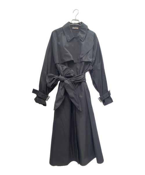 BOTTEGA VENETA（ボッテガベネタ）BOTTEGA VENETA (ボッテガベネタ) 外套 トレンチ コート  ブラック サイズ:40の古着・服飾アイテム
