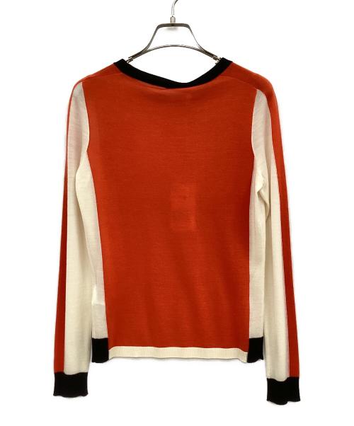 HUGO BOSS（ヒューゴ ボス）HUGO BOSS (ヒューゴ ボス) クルーネックニット オレンジ サイズ:XS 未使用品の古着・服飾アイテム