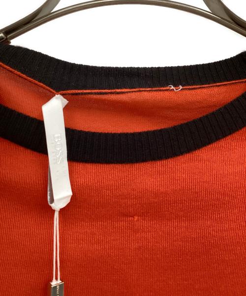 HUGO BOSS（ヒューゴ ボス）HUGO BOSS (ヒューゴ ボス) クルーネックニット オレンジ サイズ:XS 未使用品の古着・服飾アイテム
