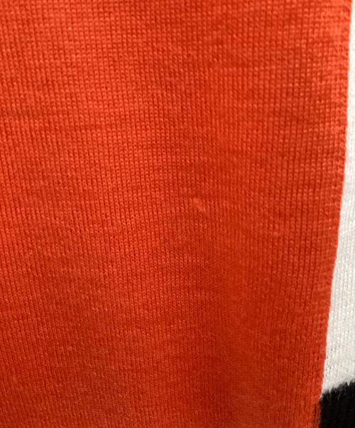 HUGO BOSS（ヒューゴ ボス）HUGO BOSS (ヒューゴ ボス) クルーネックニット オレンジ サイズ:XS 未使用品の古着・服飾アイテム