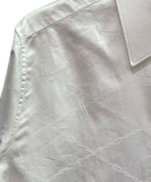 LOUIS VUITTON（ルイ ヴィトン）LOUIS VUITTON (ルイ ヴィトン) チェーン デザイン カフス ドレスシャツ ホワイト サイズ:38/15の古着・服飾アイテム