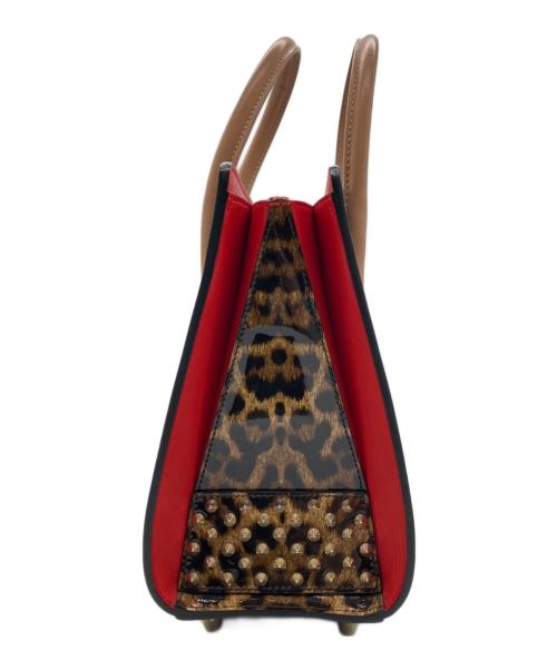 Christian Louboutin（クリスチャン・ルブタン）Christian Louboutin (クリスチャン・ルブタン) スタッズショルダーバッグ ブラック×レッド サイズ:-の古着・服飾アイテム