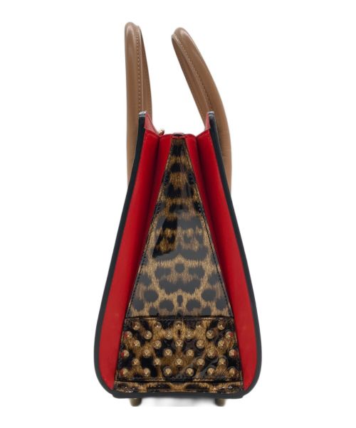 Christian Louboutin（クリスチャン・ルブタン）Christian Louboutin (クリスチャン・ルブタン) スタッズショルダーバッグ ブラック×レッド サイズ:-の古着・服飾アイテム