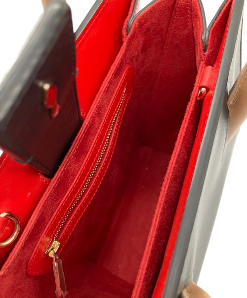Christian Louboutin（クリスチャン・ルブタン）Christian Louboutin (クリスチャン・ルブタン) スタッズショルダーバッグ ブラック×レッド サイズ:-の古着・服飾アイテム