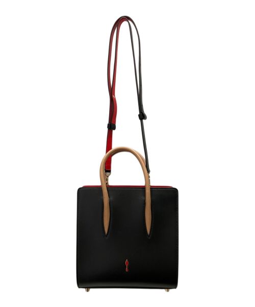 Christian Louboutin（クリスチャン・ルブタン）Christian Louboutin (クリスチャン・ルブタン) スタッズショルダーバッグ ブラック×レッド サイズ:-の古着・服飾アイテム